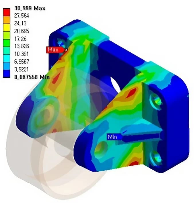 A 3 d image of the bottom part of a car.